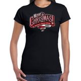 Merry Christmas Kerstshirt Kerst t-shirt zwart voor dames - Kerstkleding Christmas outfit