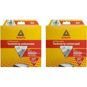 4x Tochtstrips vochtbestendig zelfklevend wit 3 meter 1-7 mm - Klusbenodigdheden - Huis isolatie - Tochtstrips/tochtstroken