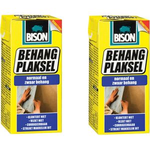 Bison behanglijm/behangplaksel normaal behang - 3x - 125 gram - Papier mache maken