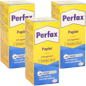 4x pakken Perfax metyl behanglijm/behangplaksel 125 gram