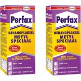 2x pakken Perfax metyl special behanglijm voor zwaar en speciaal behang 200 gram -Behangplaksel - Papier mache - Surprises