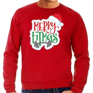 Bellatio Decorations - Kerstsweater - Rood - Katoen