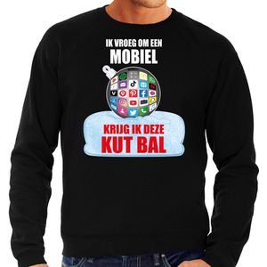 Kut - Kerstbal - Sweater - Zwart - Heren - Kerstkleding