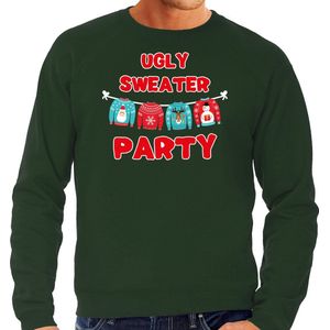 Groene Kersttrui / Kerstkleding Ugly sweater party voor heren