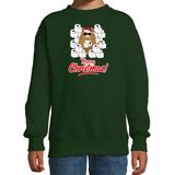 Bella - Kerstsweater - Groen - 80% Katoen / 20% Polyester