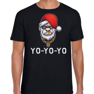 Gangster - Santa Fout Kerstshirt - Zwart - Kleding