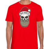 Bad Santa fout Kerstshirt Kerst t-shirt rood voor heren - Kerstkleding Christmas outfit