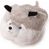 Grote husky hond voetenwarmer slof voor kinderen/dames - Honden dierensloffen/dierenpantoffels voor jongens/meisjes