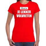 Bellatio Decorations - Kerst T-shirt - Rood - Kerstkleding - Katoen