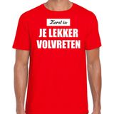 Bellatio Decorations - Kerst T-shirt - Rood - Katoen