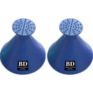 3x Ronde multifunctionele auto ijskrabber met trechter functie 3 in 1 - Blauw