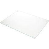 2x Glazen Snijplanken/Serveerplanken met Siliconen Voetjes 30 X 40 cm