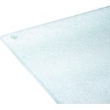 2x Glazen Snijplanken/Serveerplanken met Siliconen Voetjes 30 X 40 cm