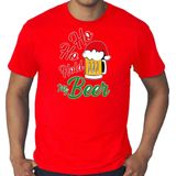 Bellatio Decorations - Kerstshirt - Rood - Ho ho hold my beer - XXXL