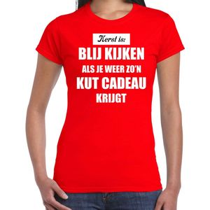 Rood - Kerstshirt - Dames - Kerstkleding
