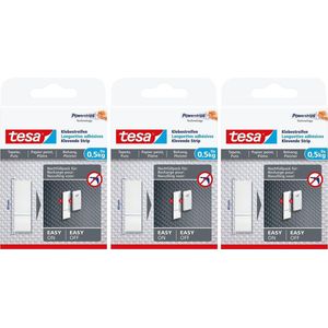 Tesa Powerstrips - 27x - plakstrips - voor behang/pleister - dubbelzijdig - tape - Tape (klussen)