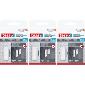 36x Tesa Powerstrips voor behang/pleister klusbenodigdheden - Klusbenodigdheden - Huishouden - Plakstrips/powerstrips - Dubbelzijdig - Zelfklevend - Tape/strips/plakkers