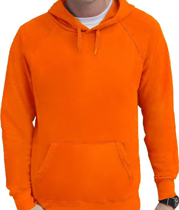 Oranje Hoodie - Heren - Raglan - Basics - Hooded Sweatshirts