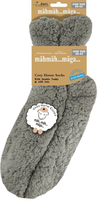 Rode Slofsokken - Huissokken - 100% Polyester - Warme Voeten