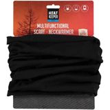 Zwarte thermo fleece sjaal/shawl voor volwassenen - Multifunctionele morf sjaal - Warme gezichtsbedekker/windvanger - Nekwarmers
