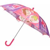 Disney Princess paraplu roze/lila voor kinderen 65 cm - Disney paraplu - Regenkleding/regenaccessoires