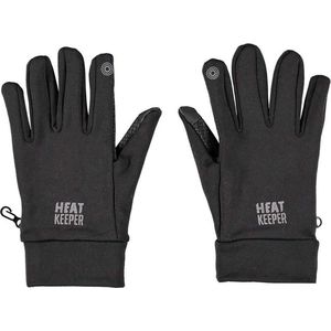 Zwarte thermo touchscreen handschoenen voor heren - Warme handschoenen voor volwassenen L/XL