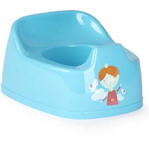 Baby/peuter plaspotje/wc potje blauw met willekeurige afbeelding op sticker 27 cm - Zindelijkheidstraining - Babypotje