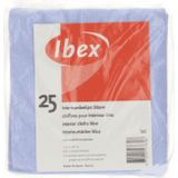 Ibex Dweiltjes - 50x - viscose schoonmaakdoeken - 38 x 40 cm - blauw - huishouddoekjes - Vaatdoekjes