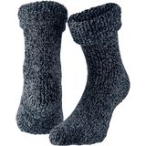 Kinderen anti-slip korte huissokken/slofsokken navyblauw - maat 35-38