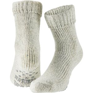 Apollo - Huissokken - Grijs - Korte Anti-slip Slofsokken - Maat 39-42