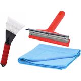All Ride - IJskrabber Set - Multi - Kunststof - Inclusief Raamwisser en Condensdoek