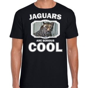 Dieren jaguars t-shirt zwart heren - jaguars are serious cool shirt - cadeau t-shirt gevlekte jaguar/ jaguars liefhebber M