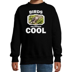 Bellatio Decorations - Dieren Sweater - Zwart - Havik Roofvogel - Kinderen