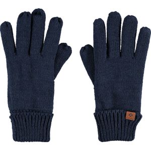 Navyblauwe gebreide handschoenen met fleece voering voor kinderen