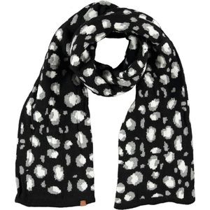 Zwarte/witte panterprint/luipaardprint patroon sjaal/shawl voor meisjes