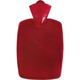 2x Kunststof kruiken rood 1,8 liter zonder hoes - warmwaterkruik
