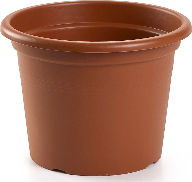Plasticforte - Plantenpot - Bruin - Rond - Kunststof - D25 x H19 cm