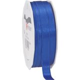 Cadeaulint/sierlint Satijn - 1 cm x 25 meter - Blaauw - cadeaus inpakken - decoratie/hobby