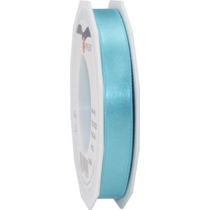 Cadeaulint/sierlint Satijn - 1.5 cm x 25 meter - Turquoise - cadeaus inpakken - decoratie/hobby