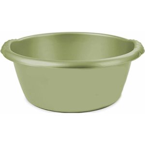 Groene afwasbak/afwasteil rond 15 liter 42 cm