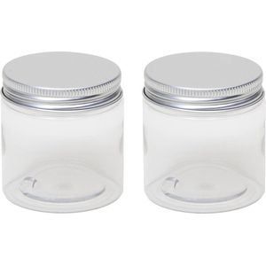 20x stuks kunststof mini weckpot/inmaakpot 100 ml met schroefdeksel - 100 ml - 6 cm - Weckpotten/inmaakpotten - Kruidenpotje