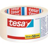 3x rol Afplaktape/schilderstape 50 mm x 25 m - Verf afplakband/tape - Maskeertape - Tesa Masking tape