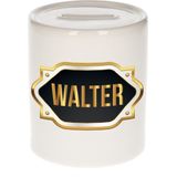 Walter naam / voornaam kado spaarpot met embleem