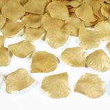 Rozenblaadjes snippers - goud - 500x stuks - Bruiloft decoratie - Feestartikelen