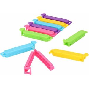 Vershoud knijpers - 50x - gekleurd - 8,5 cm - verpakkingen luchtdicht afsluiten - Keuken zelf sluiters/klemmen