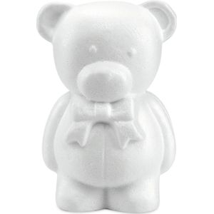Piepschuim hobby knutselen vormen/figuren dieren beertje van 20 cm