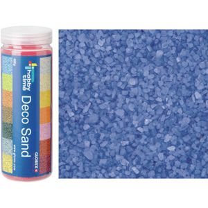 Glorex Hobby zandkorrels/kleine kiezelsteentjes - blauw - 480 gram - vulmateriaal - Decoratief object