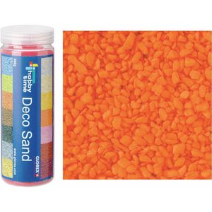 Fijn decoratie zand/kiezels - oranje - 500gr - Zandkorrels - Mini steentjes - 2 tot 6 mm