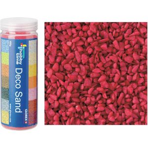 Decoratie zand/kiezels - bordeaux - 500gr - zandkorrels - mini steentjes - 2 tot 6 mm
