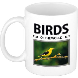 Wielewaal vogels mok met dieren foto birds of the world